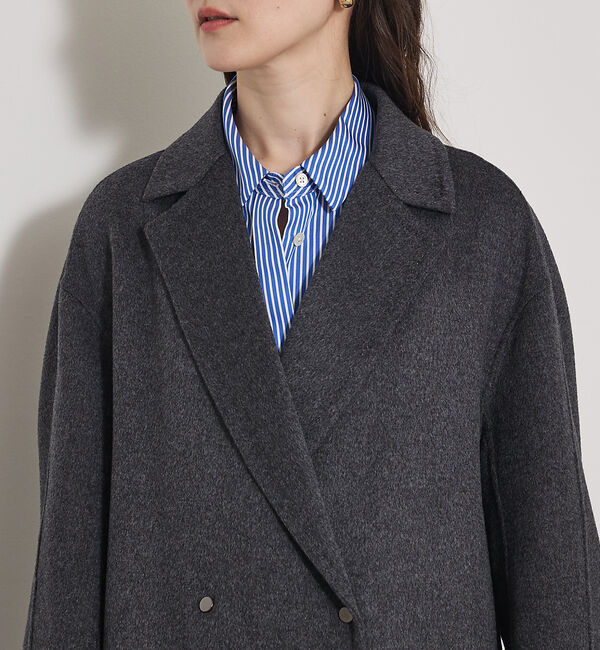 qualite「【毛玉になりにくい】ダブルフェイスチェスターコート」|その他|