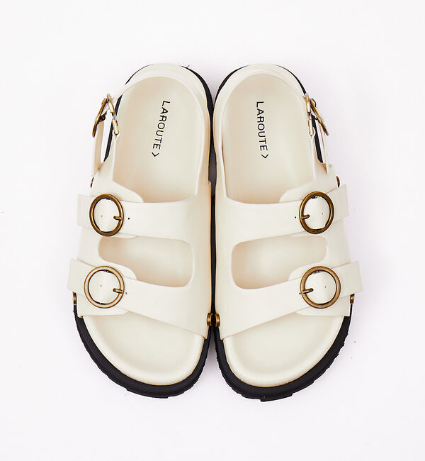 AU BANNISTER「【LAROUTE】メタルパーツサンダル」|サンダル|