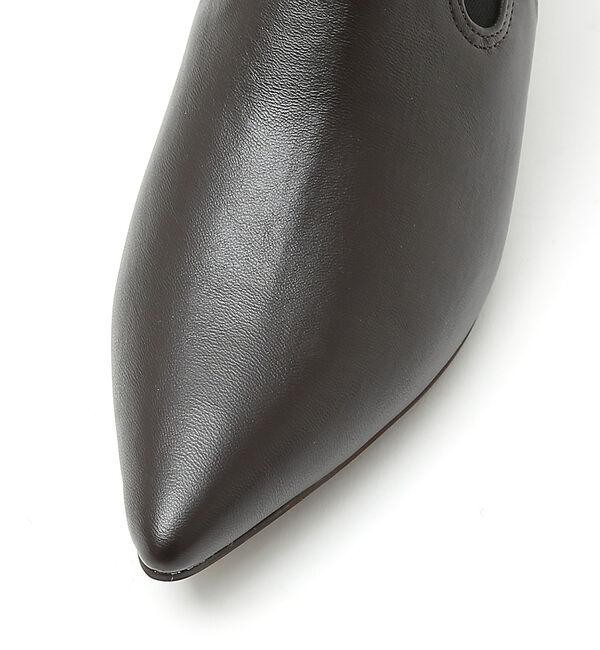 AU BANNISTER「【LAROUTE】ポインテッドサイドゴアブーツ」|ショートブーツ|