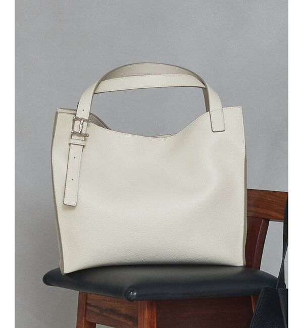 LOWELL things「【新色追加】Peak/メタルモチーフオープントート」|トートバッグ|アイボリー