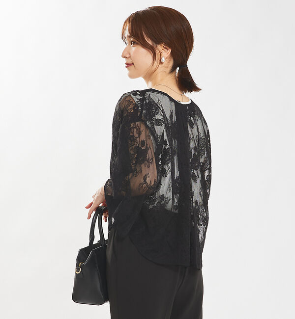 abahouse mavie「【セットアップ対応/エニデイカセット】レースボレロブラウス」|シャツ・ブラウス|