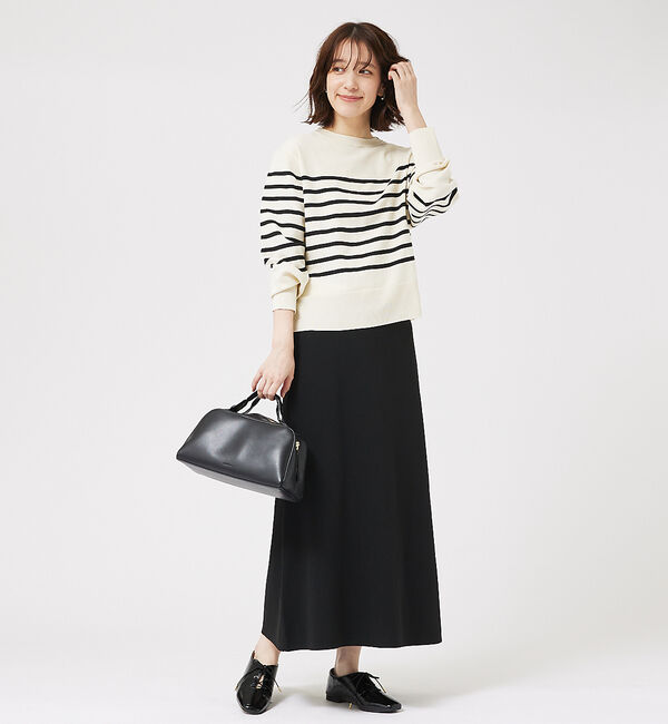 abahouse mavie「【セットアップ対応】セミフレアニットスカート」|スカート|