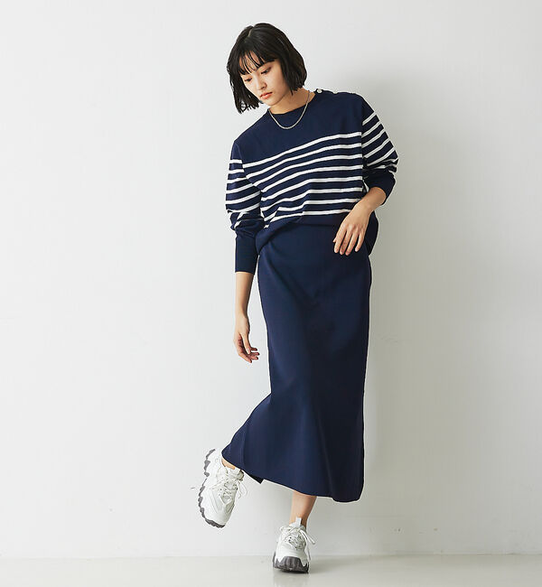 abahouse mavie「【セットアップ対応】セミフレアニットスカート」|スカート|