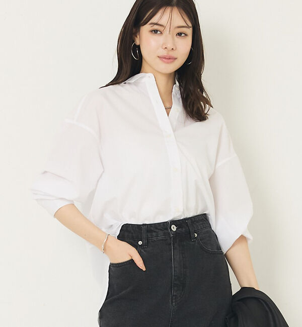 abahouse mavie「メンズライクオーバーシャツ」|シャツ・ブラウス|