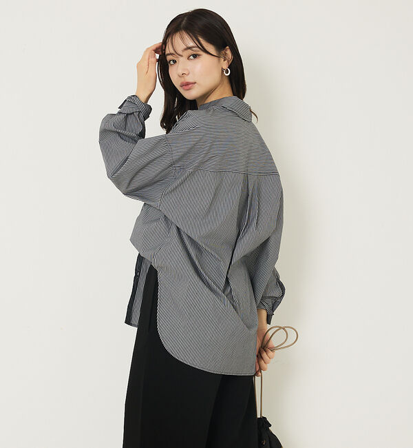 abahouse mavie「メンズライクオーバーシャツ」|シャツ・ブラウス|