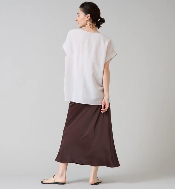 Liesse「キーネックオーバーブラウス」|シャツ・ブラウス|