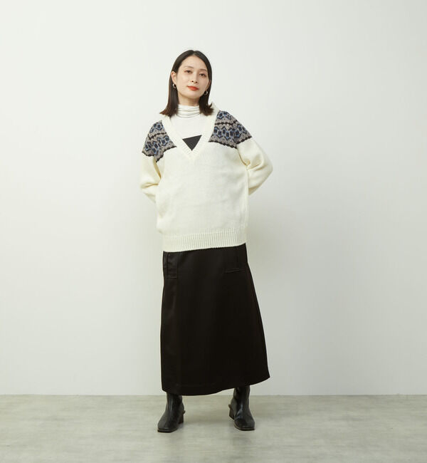 Soffitto「2WAYバックオープンジャガードニット」|ニット・セーター|