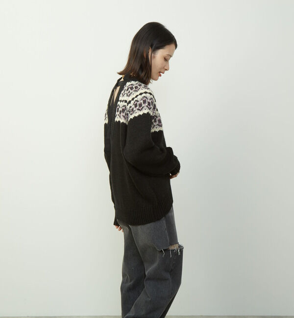 Soffitto「2WAYバックオープンジャガードニット」|ニット・セーター|