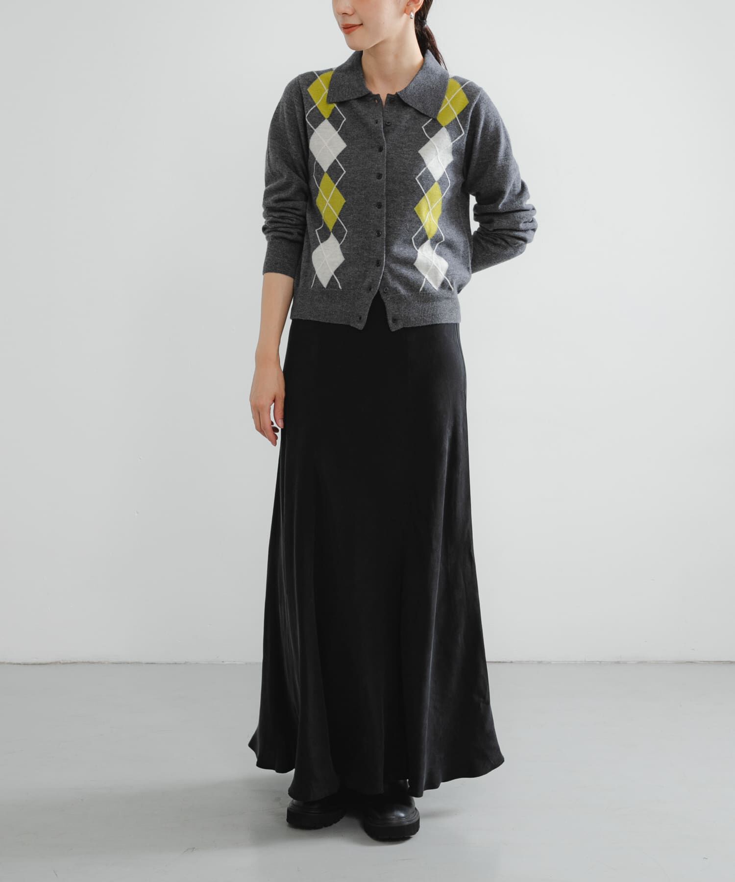 URBAN RESEARCH「アーガイルシャツカラーカーディガン」|ニット・セーター|