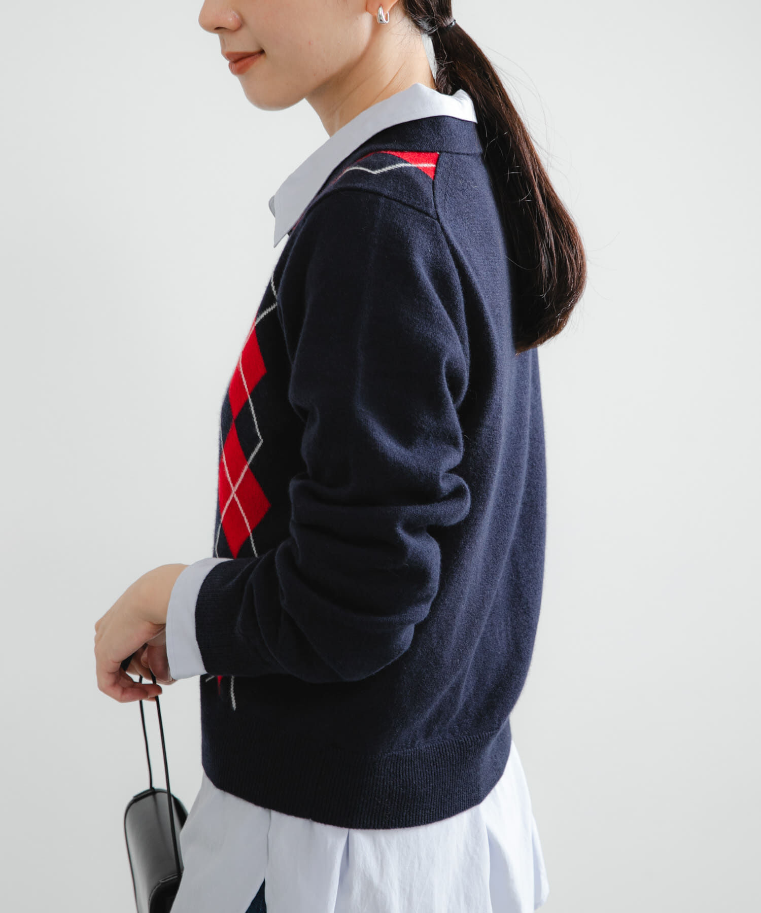 URBAN RESEARCH「アーガイルシャツカラーカーディガン」|ニット・セーター|