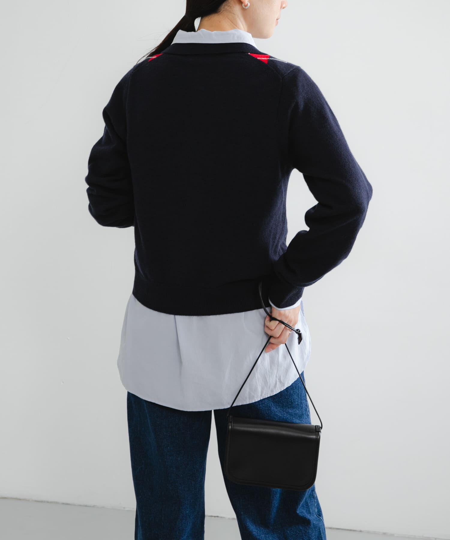 URBAN RESEARCH「アーガイルシャツカラーカーディガン」|ニット・セーター|