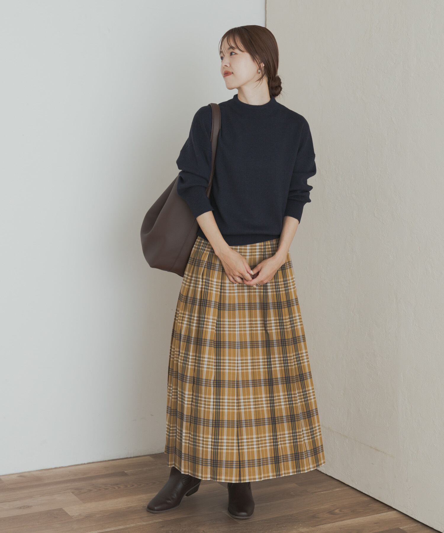 URBAN RESEARCH DOORS「『蓄熱/洗濯可』ボトルネックKNITプルオーバー」|ニット・セーター|