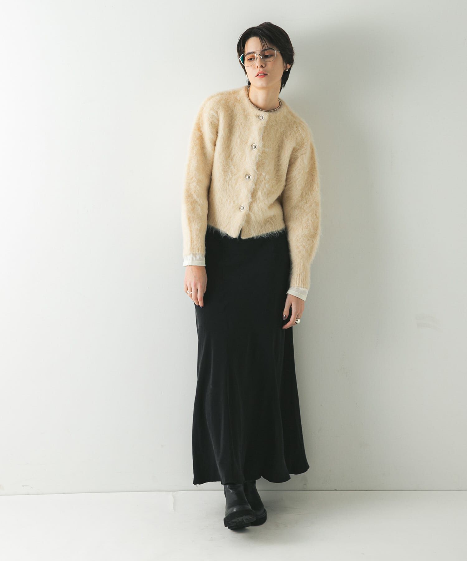 URBAN RESEARCH「ブラッシュシャギーニットカーディガン」|カーディガン|