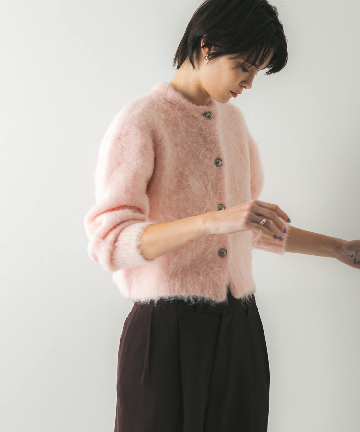 URBAN RESEARCH「ブラッシュシャギーニットカーディガン」|カーディガン|