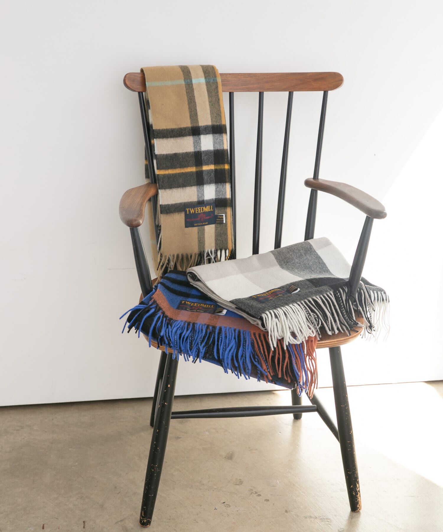 URBAN RESEARCH「TWEED MILL　Lambs wool stole」|マフラー|