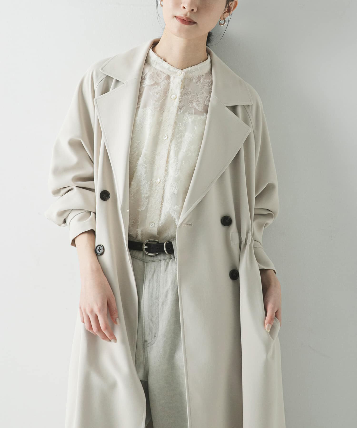 URBAN RESEARCH「『撥水/UVカット』ドロストトレンチコート」|トレンチコート|