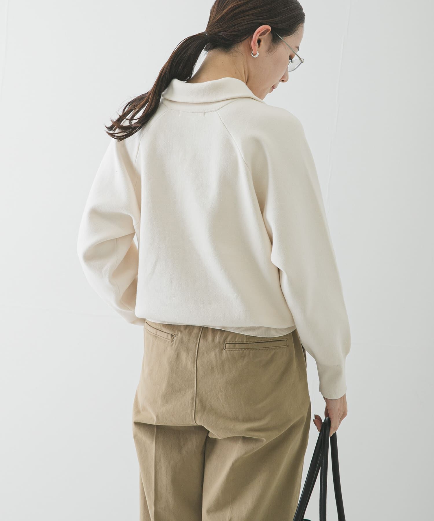 URBAN RESEARCH「ハーフジップスウェットニット」|スウェット・ジャージ|