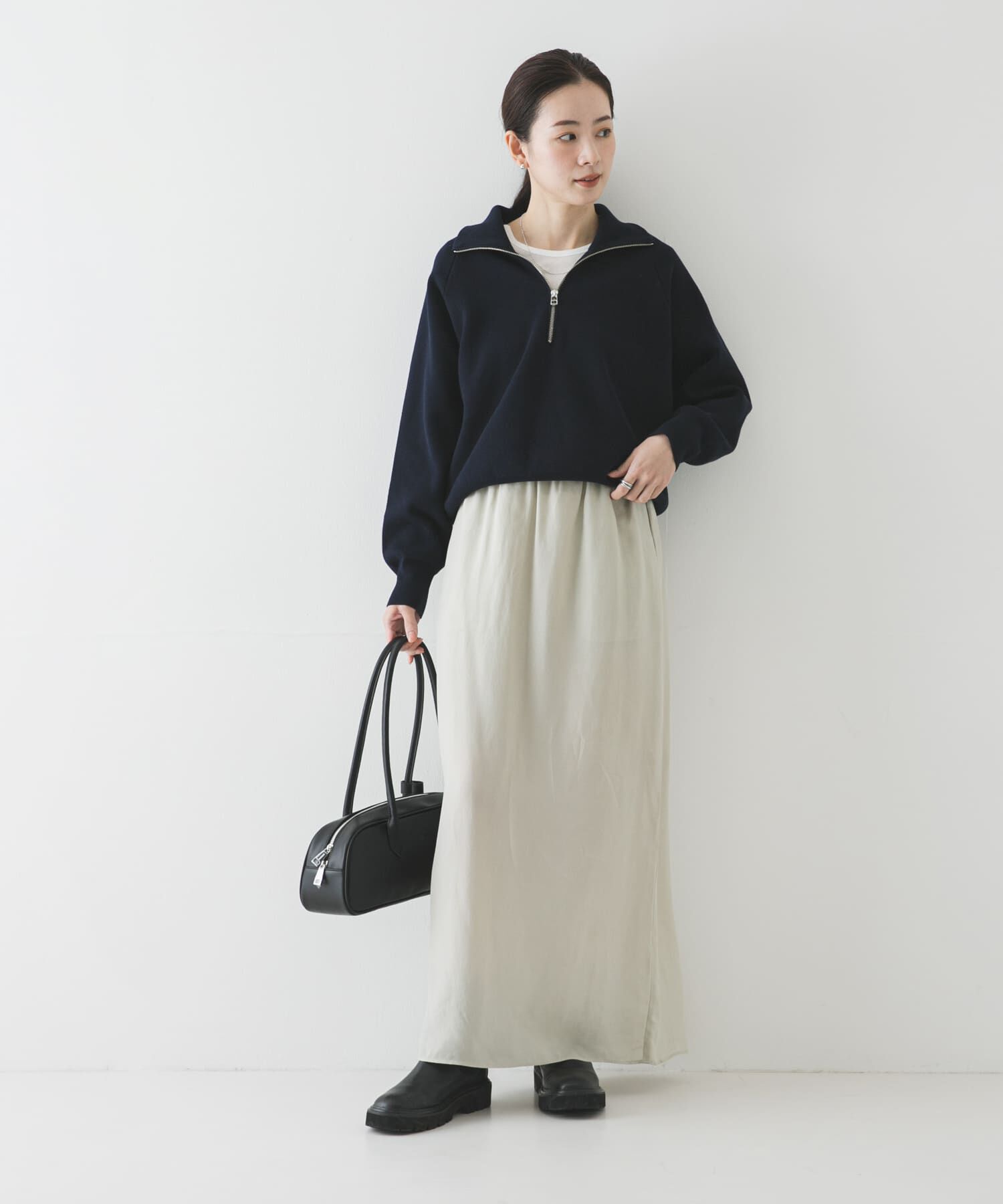 URBAN RESEARCH「ハーフジップスウェットニット」|スウェット・ジャージ|