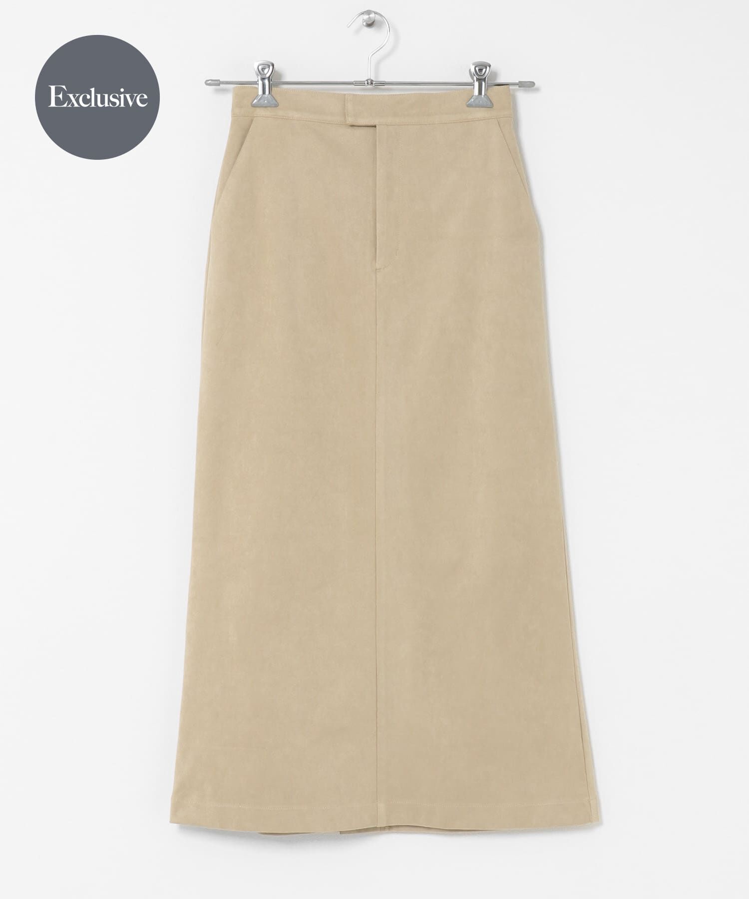 URBAN RESEARCH DOORS「『別注』Audrey and John Wad&times;DOORS　スウェードスカート」|スカート|ベージュ