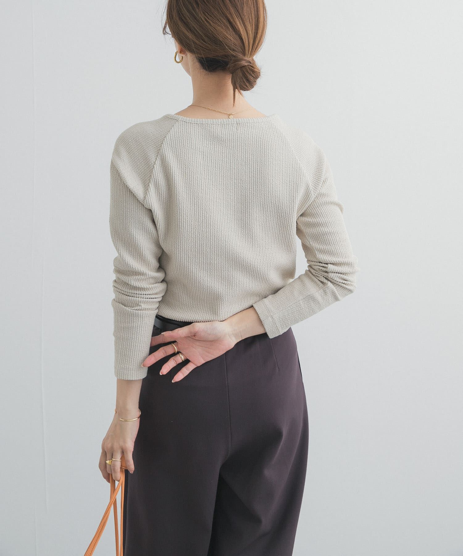 URBAN RESEARCH DOORS「スクエアネックプルオーバー」|Tシャツ・カットソー|