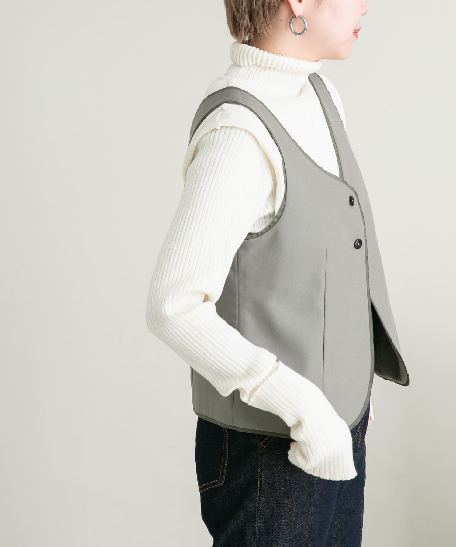  「カットオフデザインベスト」|ベスト・ジレ|