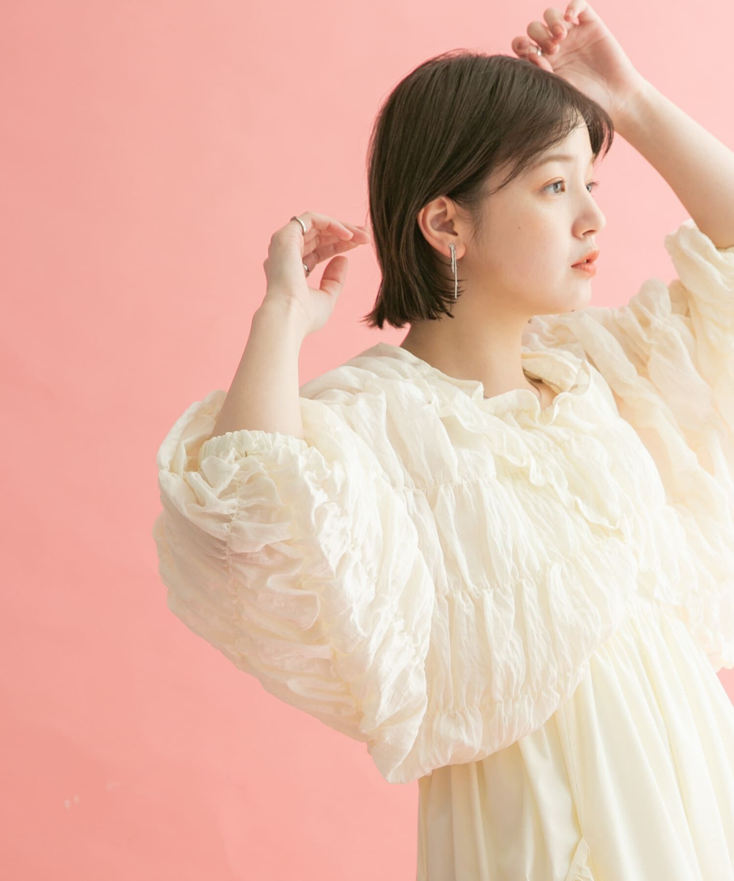  「マルチWAYシャーリングブラウス」|シャツ・ブラウス|