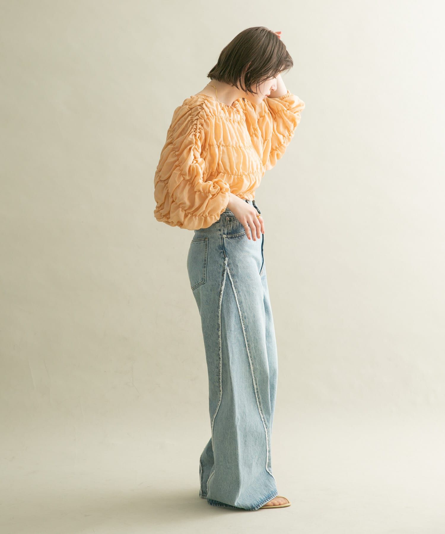  「マルチWAYシャーリングブラウス」|シャツ・ブラウス|