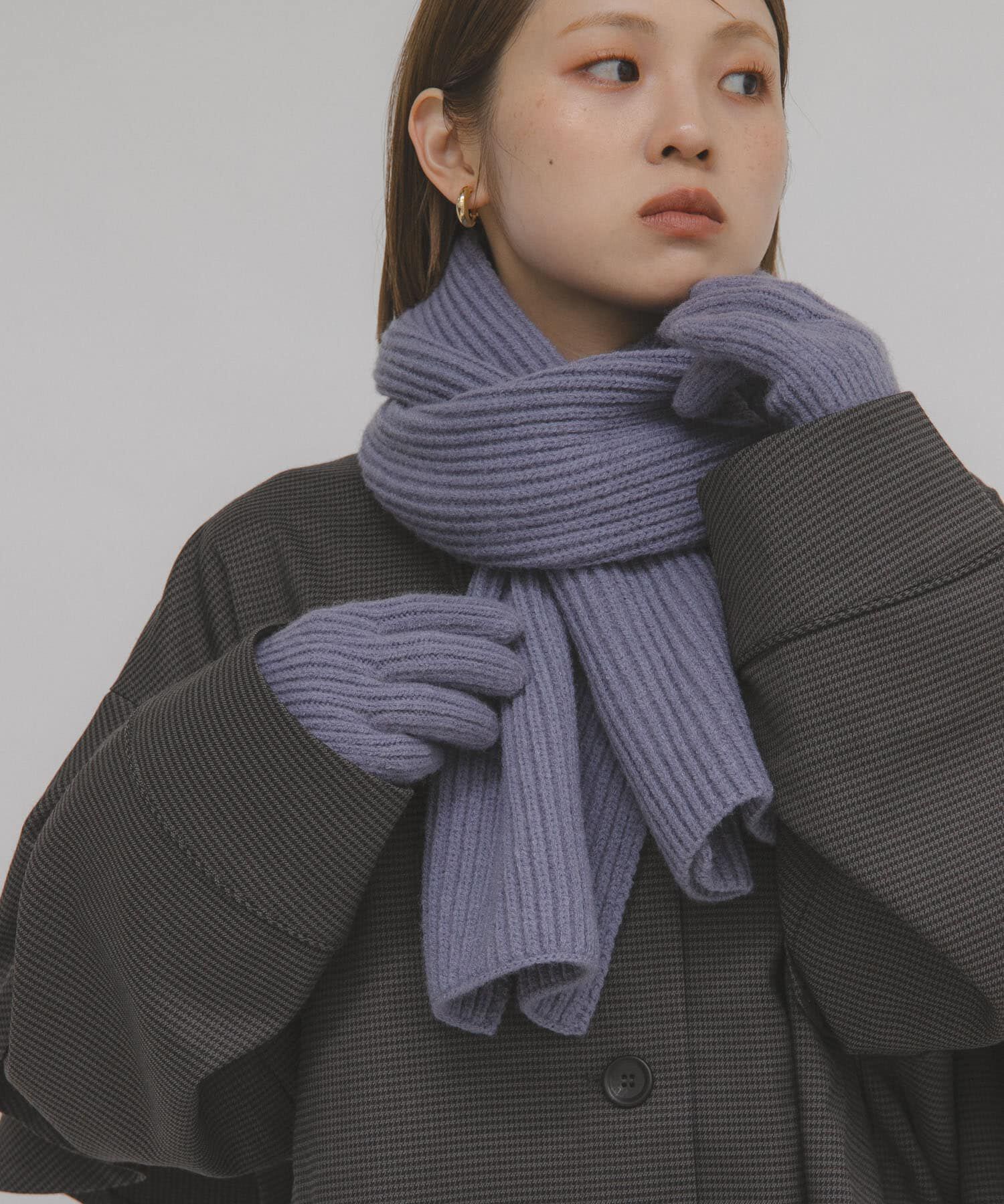  「リブニットマフラー」|マフラー|