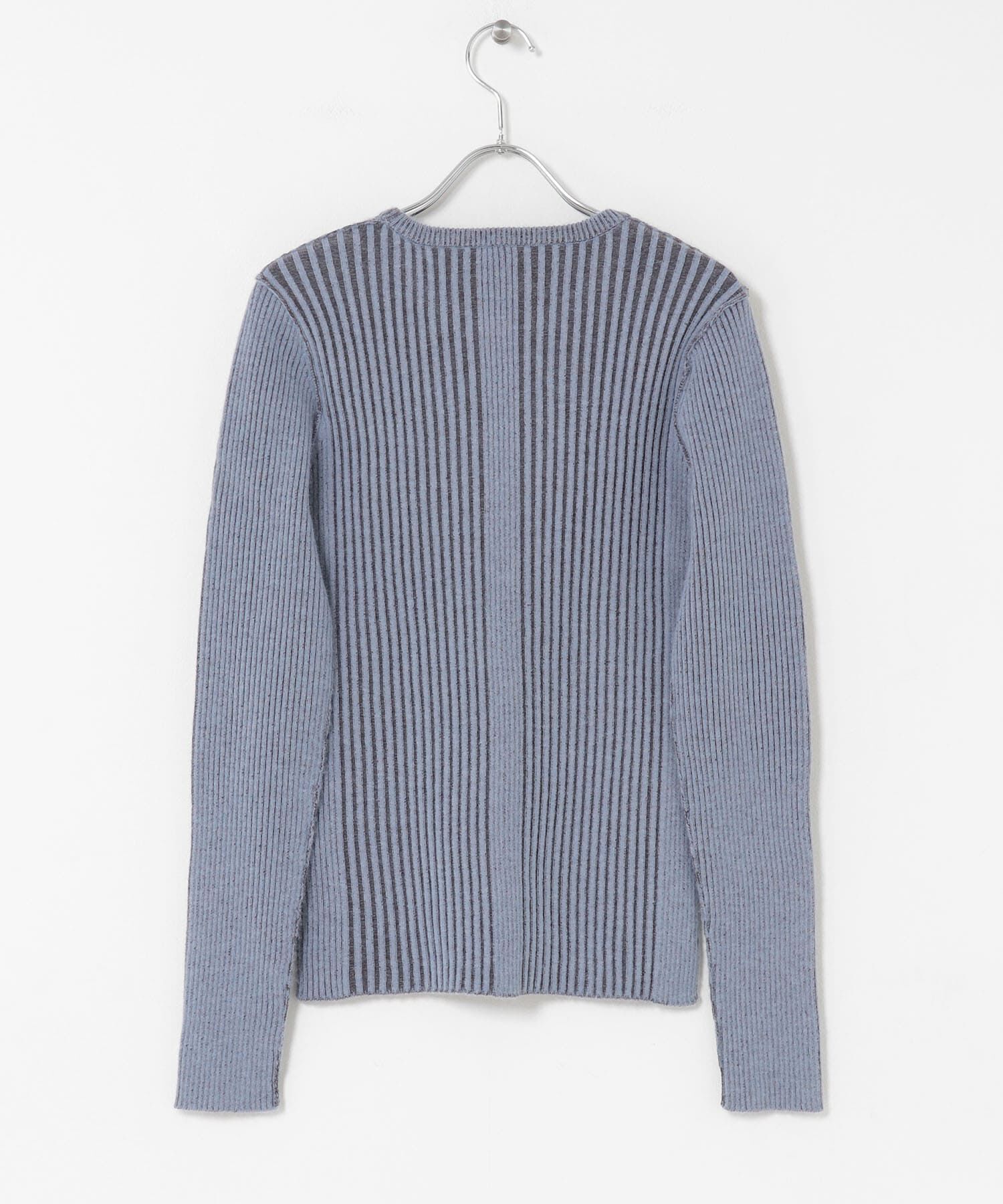  「illi　ランダムRIBクルーネックニット」|ニット・セーター|