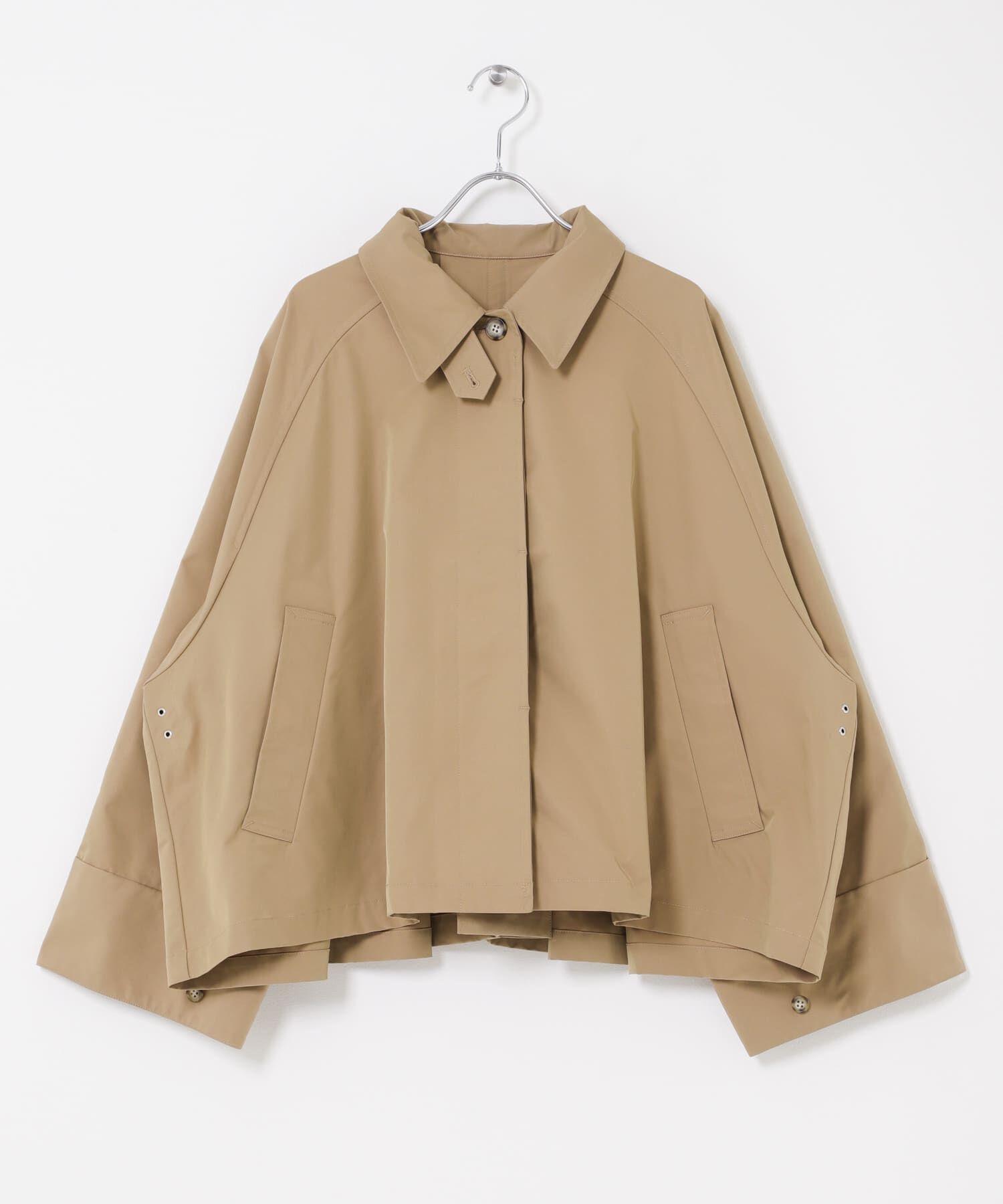  「ステンカラーマントコート」|ステンカラーコート|