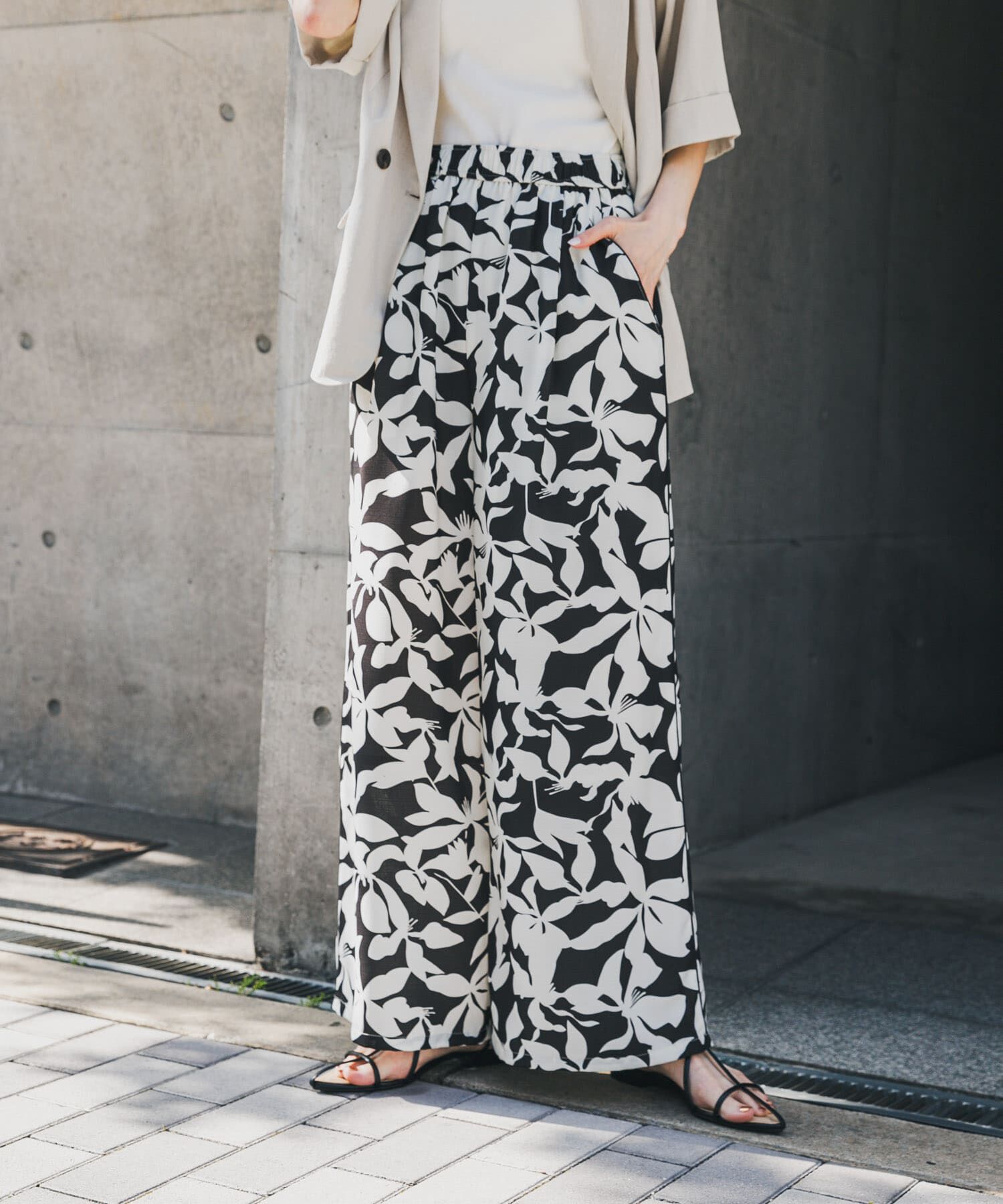 SENSE OF PLACE by URBAN RESEARCH「リーフプリントイージーパンツ」|その他|