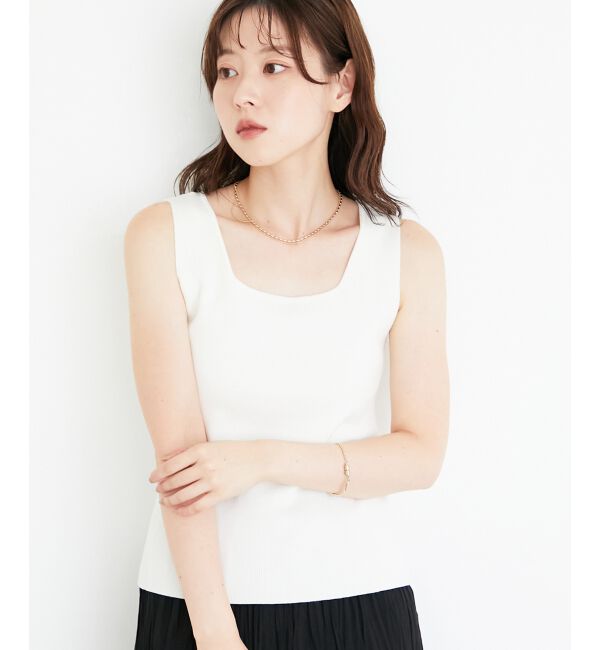  「2WAYニットタンク」|ニット・セーター|