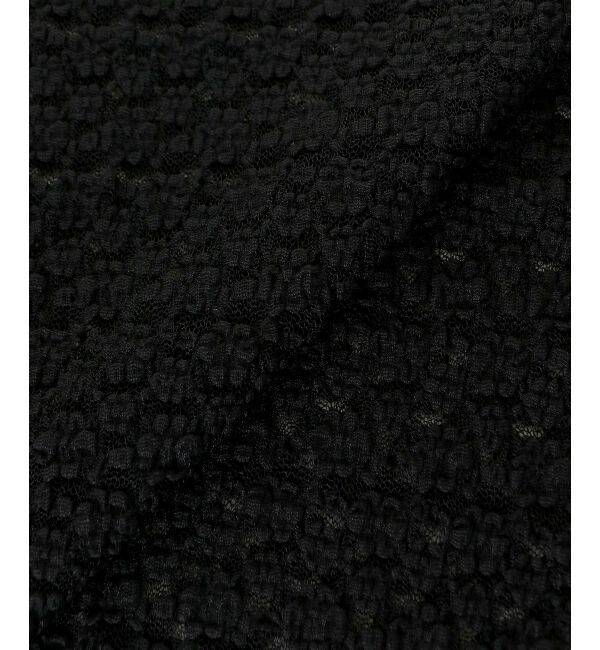  「《WEB限定アイテム》ストレッチレースハーフスリーブプルオーバー」|Tシャツ・カットソー|