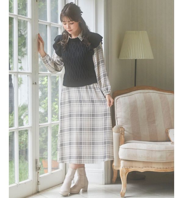 MAJESTICLEGON「2wayケーブルフリルニット」|ニット・セーター|