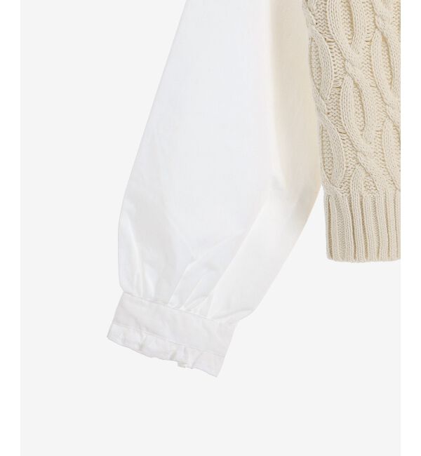 MAJESTICLEGON「2wayケーブルフリルニット」|ニット・セーター|