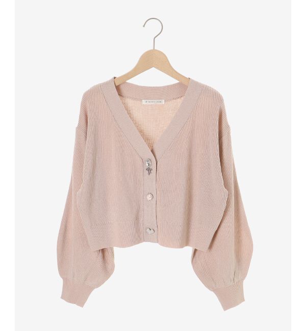  「&infin;リボンチャームボタンカーディガン」|カーディガン|