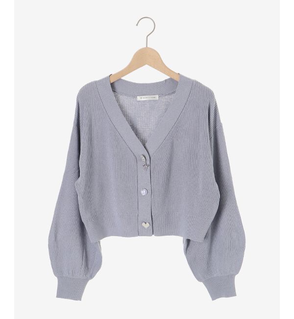  「&infin;リボンチャームボタンカーディガン」|カーディガン|