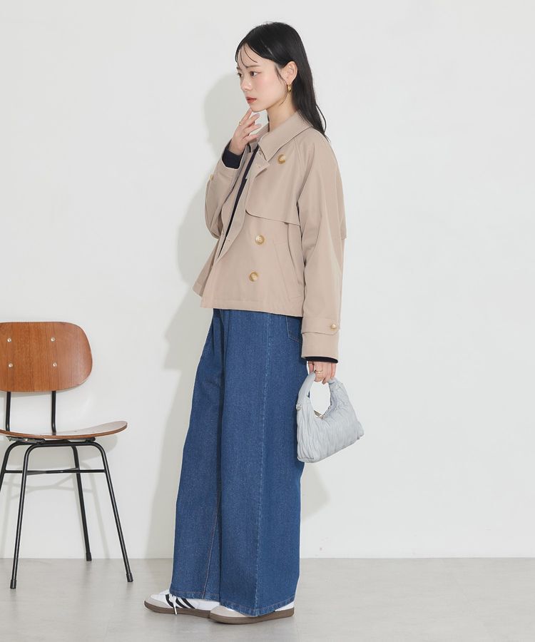 earth music&ecology「ショートトレンチコート」|トレンチコート|