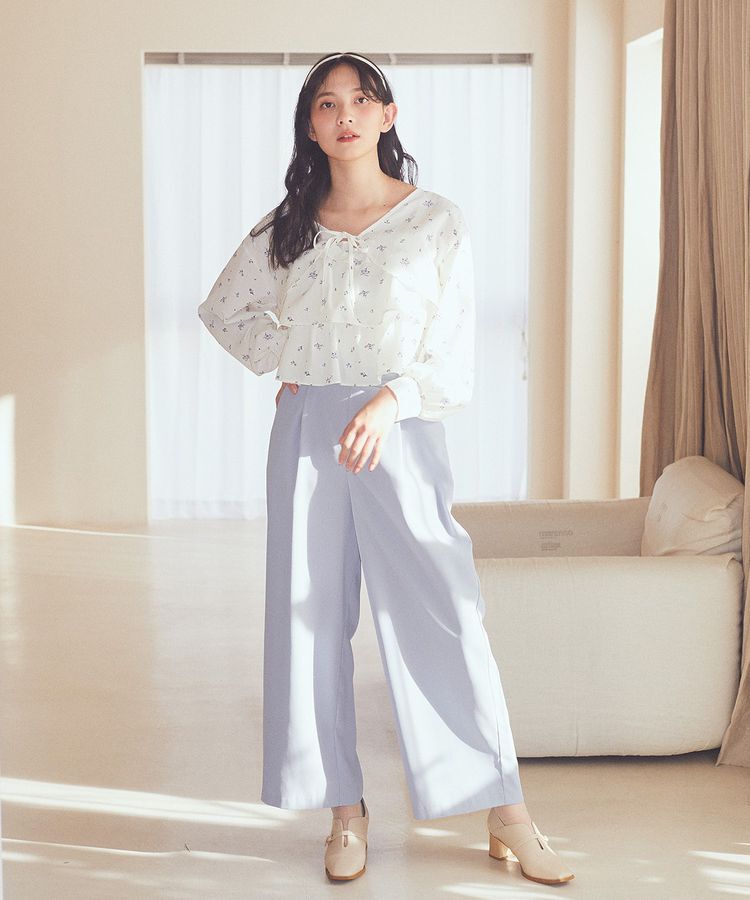 earth music&ecology「ハイウエストワイドパンツ」|その他|