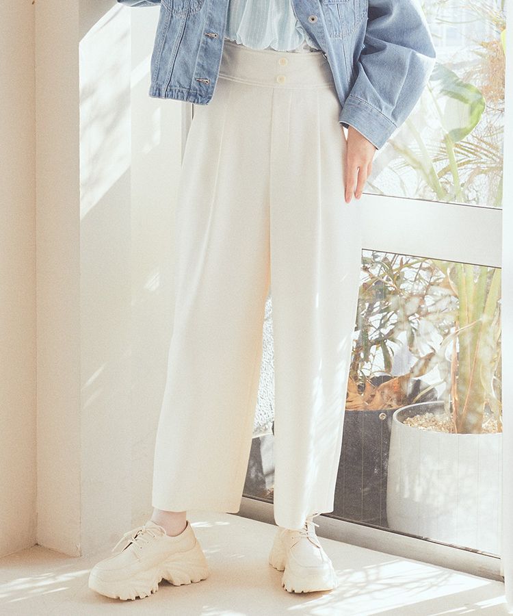 earth music&ecology「ハイウエストワイドパンツ」|その他|
