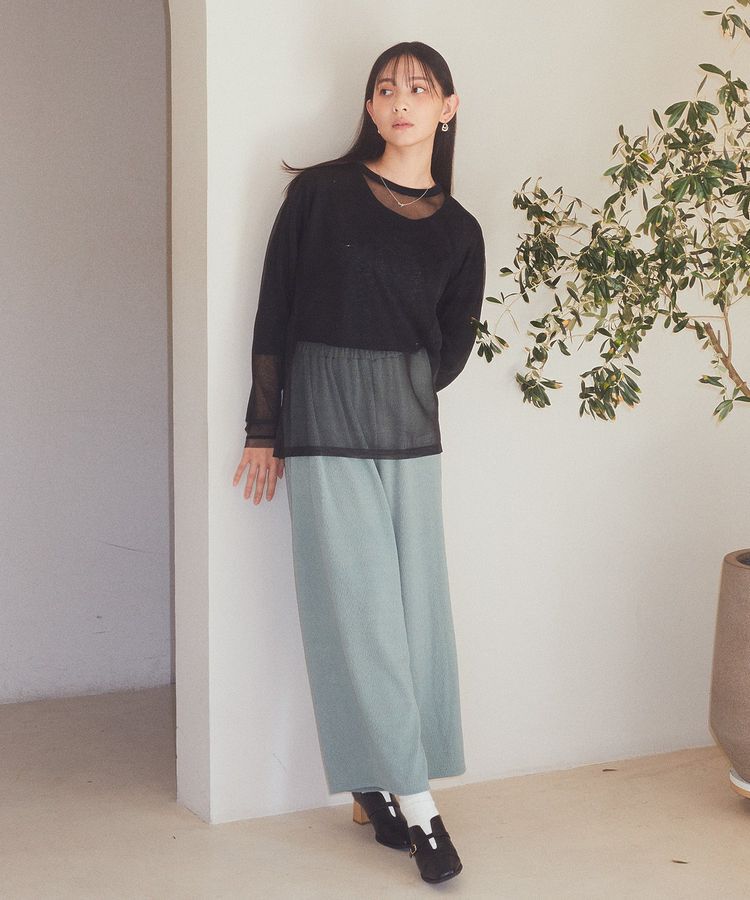 earth music&ecology「シアーレイヤードパンツ」|その他|