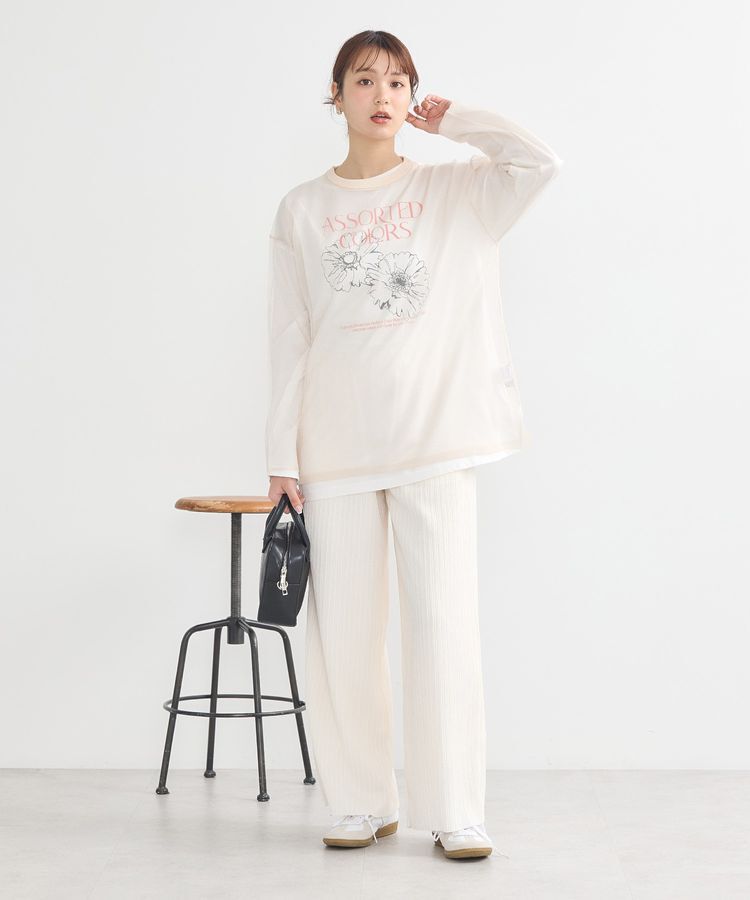 earth music&ecology「シアールーズニットプルオーバー」|チュニック|