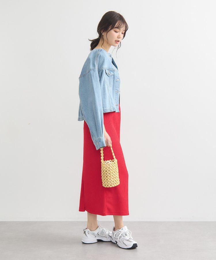 earth music&ecology「選べる丈カットナロースカート」|タイト|