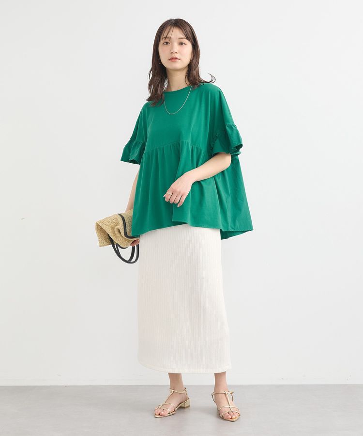 earth music&ecology「選べる丈カットナロースカート」|タイト|