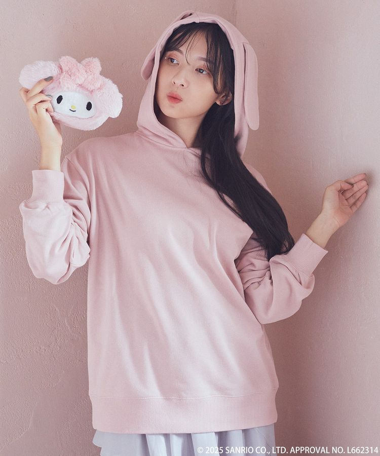 earth music&ecology「マイメロディ&クロミ/earth フェイスポーチ」|ポーチ|