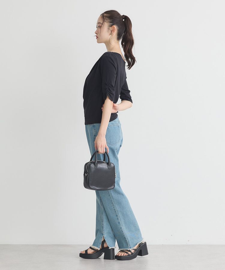 earth music&ecology「ドレープデザインカットソー」|Tシャツ・カットソー|