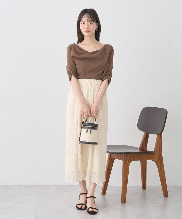 earth music&ecology「ドレープデザインカットソー」|Tシャツ・カットソー|