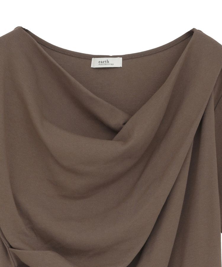 earth music&ecology「ドレープデザインカットソー」|Tシャツ・カットソー|