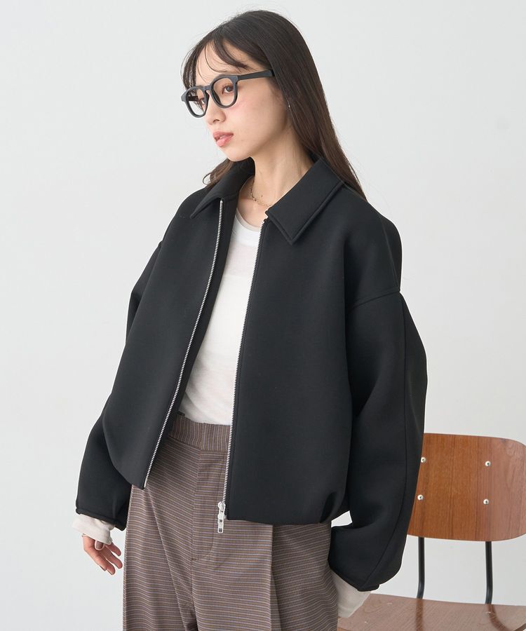 earth music&ecology「ダンボールニットZIPブルゾン」|ブルゾン・スタジャン|