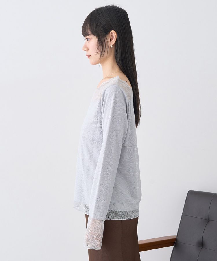 earth music&ecology「あったかフェミニンインナー(2wayネック)」|Tシャツ・カットソー|